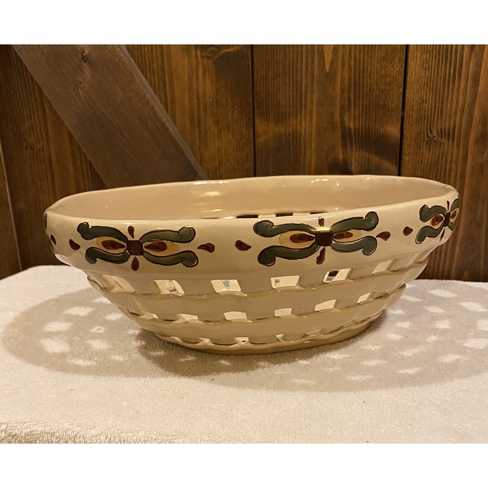 Artimino Earthenware‎ Basket Weave BOWL Tuscan Painted StylePortugal
